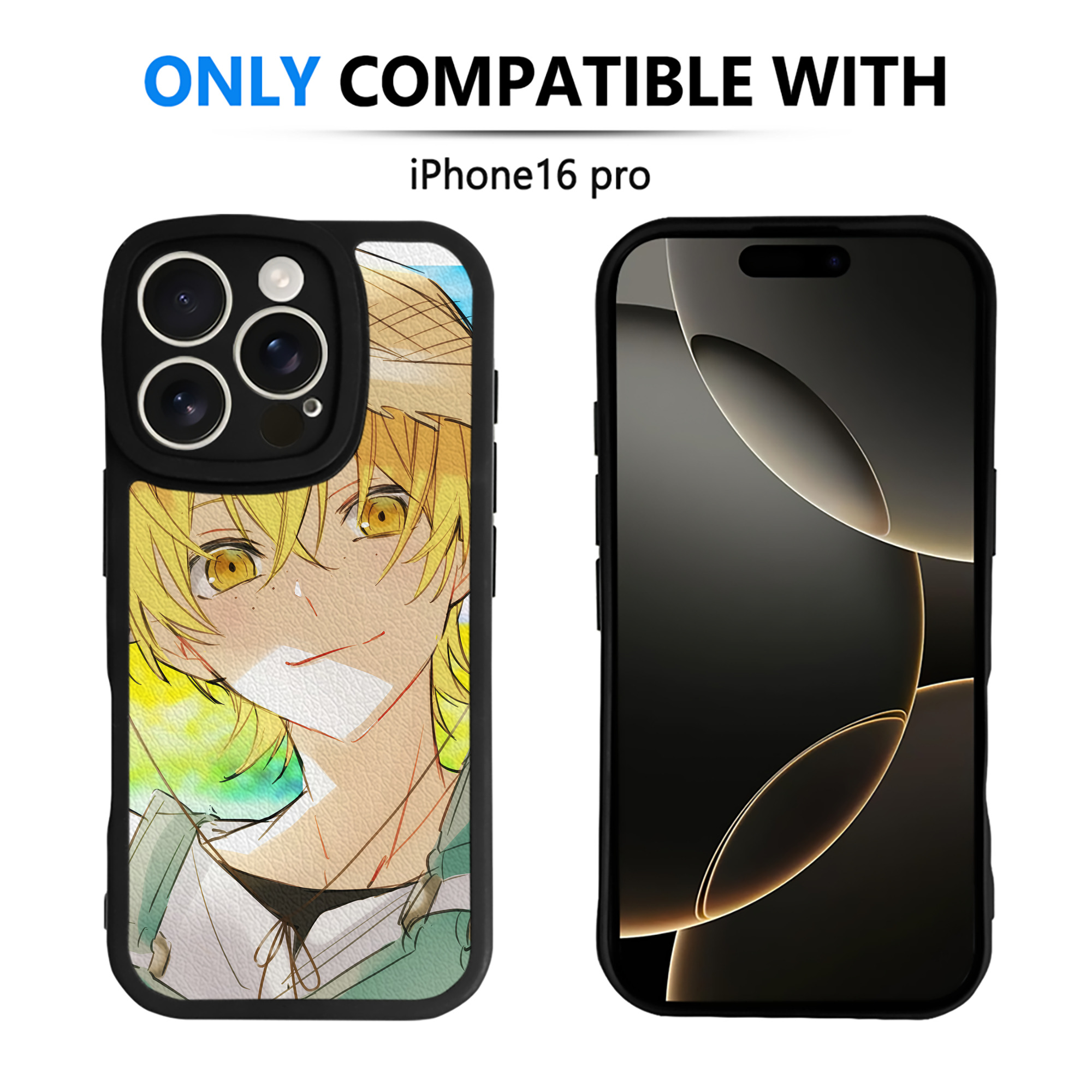 （画像用） 文豪ストレイドッグス Bungo Stray Dogs 【iPhone 16シリーズ対応】シリコンスマホケース（レザー調） 材質：シリコン